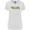Vegan Vegetables Womens Wider Cut T-Shirt White