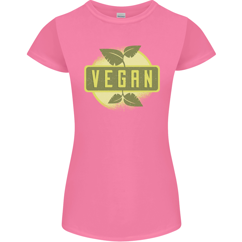 Vegan Womens Petite Cut T-Shirt Azalea