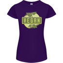 Vegan Womens Petite Cut T-Shirt Purple