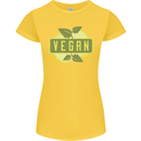 Vegan Womens Petite Cut T-Shirt Yellow