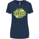 Vegan Womens Wider Cut T-Shirt Navy Blue