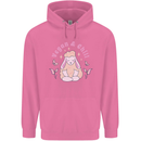 Vegan & Chill Meditation Yoga Spiritual Childrens Kids Hoodie Azalea