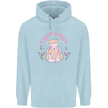 Vegan & Chill Meditation Yoga Spiritual Childrens Kids Hoodie Light Blue