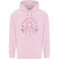Vegan & Chill Meditation Yoga Spiritual Childrens Kids Hoodie Light Pink