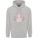 Vegan & Chill Meditation Yoga Spiritual Childrens Kids Hoodie Sports Grey