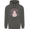 Vegan & Chill Meditation Yoga Spiritual Childrens Kids Hoodie Storm Grey