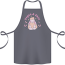 Vegan & Chill Meditation Yoga Spiritual Cotton Apron 100% Organic Steel