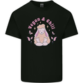 Vegan & Chill Meditation Yoga Spiritual Kids T-Shirt Childrens Black