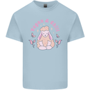 Vegan & Chill Meditation Yoga Spiritual Kids T-Shirt Childrens Light Blue