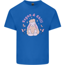 Vegan & Chill Meditation Yoga Spiritual Kids T-Shirt Childrens Royal Blue