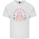 Vegan & Chill Meditation Yoga Spiritual Kids T-Shirt Childrens White