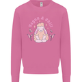 Vegan & Chill Meditation Yoga Spiritual Mens Sweatshirt Jumper Azalea