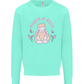 Vegan & Chill Meditation Yoga Spiritual Mens Sweatshirt Jumper Peppermint