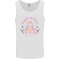 Vegan & Chill Meditation Yoga Spiritual Mens Vest Tank Top White