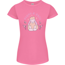 Vegan & Chill Meditation Yoga Spiritual Womens Petite Cut T-Shirt Azalea