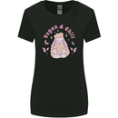 Vegan & Chill Meditation Yoga Spiritual Womens Wider Cut T-Shirt Black
