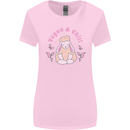 Vegan & Chill Meditation Yoga Spiritual Womens Wider Cut T-Shirt Light Pink