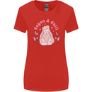 Vegan & Chill Meditation Yoga Spiritual Womens Wider Cut T-Shirt Red