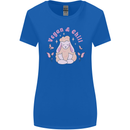 Vegan & Chill Meditation Yoga Spiritual Womens Wider Cut T-Shirt Royal Blue