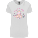 Vegan & Chill Meditation Yoga Spiritual Womens Wider Cut T-Shirt White
