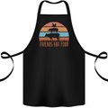 Vegetarian Animals Friends Not Food Vegan 2 Cotton Apron 100% Organic Black