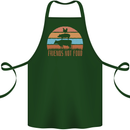 Vegetarian Animals Friends Not Food Vegan 2 Cotton Apron 100% Organic Forest Green
