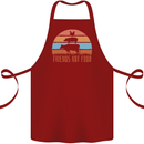 Vegetarian Animals Friends Not Food Vegan 2 Cotton Apron 100% Organic Maroon