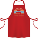 Vegetarian Animals Friends Not Food Vegan 2 Cotton Apron 100% Organic Red