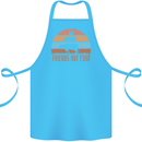 Vegetarian Animals Friends Not Food Vegan 2 Cotton Apron 100% Organic Turquoise