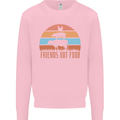 Vegetarian Animals Friends Not Food Vegan 2 Kids Sweatshirt Jumper Light Pink