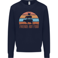 Vegetarian Animals Friends Not Food Vegan 2 Kids Sweatshirt Jumper Navy Blue
