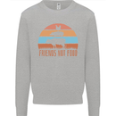 Vegetarian Animals Friends Not Food Vegan 2 Kids Sweatshirt Jumper Sports Grey
