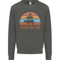 Vegetarian Animals Friends Not Food Vegan 2 Kids Sweatshirt Jumper Storm Grey