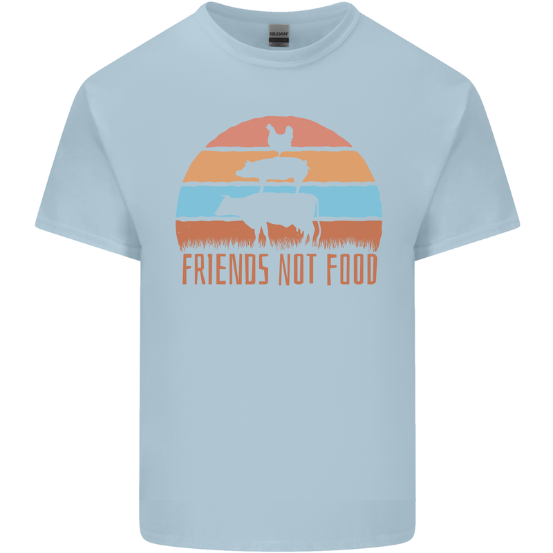 Vegetarian Animals Friends Not Food Vegan 2 Kids T-Shirt Childrens Light Blue