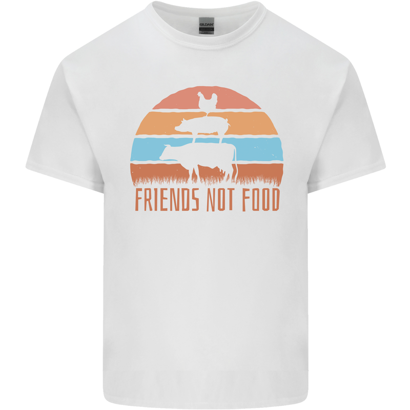 Vegetarian Animals Friends Not Food Vegan 2 Kids T-Shirt Childrens White