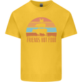 Vegetarian Animals Friends Not Food Vegan 2 Kids T-Shirt Childrens Yellow