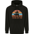 Vegetarian Animals Friends Not Food Vegan 2 Mens 80% Cotton Hoodie Black