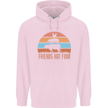 Vegetarian Animals Friends Not Food Vegan 2 Mens 80% Cotton Hoodie Light Pink