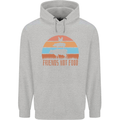 Vegetarian Animals Friends Not Food Vegan 2 Mens 80% Cotton Hoodie Sports Grey