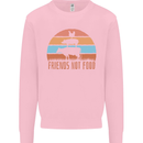 Vegetarian Animals Friends Not Food Vegan 2 Mens Sweatshirt Jumper Light Pink