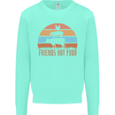Vegetarian Animals Friends Not Food Vegan 2 Mens Sweatshirt Jumper Peppermint