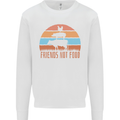 Vegetarian Animals Friends Not Food Vegan 2 Mens Sweatshirt Jumper White