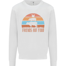 Vegetarian Animals Friends Not Food Vegan 2 Mens Sweatshirt Jumper White