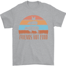 Vegetarian Animals Friends Not Food Vegan 2 Mens T-Shirt 100% Cotton Sports Grey