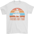 Vegetarian Animals Friends Not Food Vegan 2 Mens T-Shirt 100% Cotton White