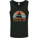 Vegetarian Animals Friends Not Food Vegan 2 Mens Vest Tank Top Black