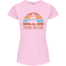 Vegetarian Animals Friends Not Food Vegan 2 Womens Petite Cut T-Shirt Light Pink