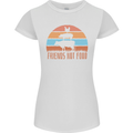 Vegetarian Animals Friends Not Food Vegan 2 Womens Petite Cut T-Shirt White