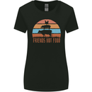 Vegetarian Animals Friends Not Food Vegan 2 Womens Wider Cut T-Shirt Black