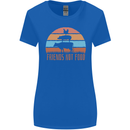 Vegetarian Animals Friends Not Food Vegan 2 Womens Wider Cut T-Shirt Royal Blue